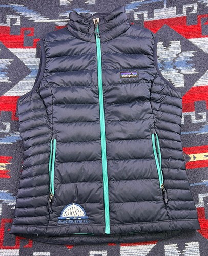 Patagonia Down Sweater Vest Green Blue 