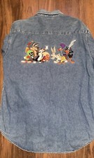 Looney Tunes Denim Jacket sz M 1999