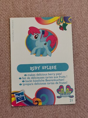 My little Pony Blind Bag Ruby Splash    Sammelkarte