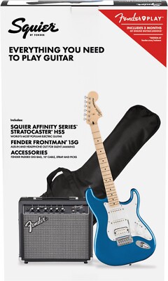Fender Squier Affinity Series Stratocaster HSS Pack- Lake Placid