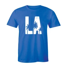Los Angeles Logo Shirt LA Palm Tree Boulevard Men's Premium T-shirt Tee