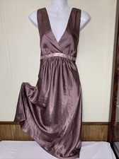 Vintage Jones New York Satin Nightgown Size Large Glossy Lingerie Dress