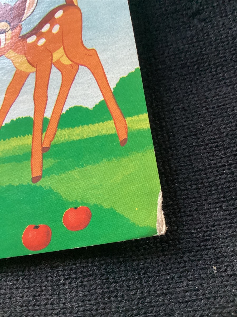 Vintage Bambi Postcard Thumper Snow White And The Seven Dwarfs