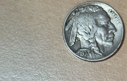 1937 5c Buffalo Nickel Coin #12125 EXTRA FINE XF Free Shipping