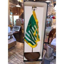 Ecology flag with stand desk size with vintage art deco gift box John Berkey Art