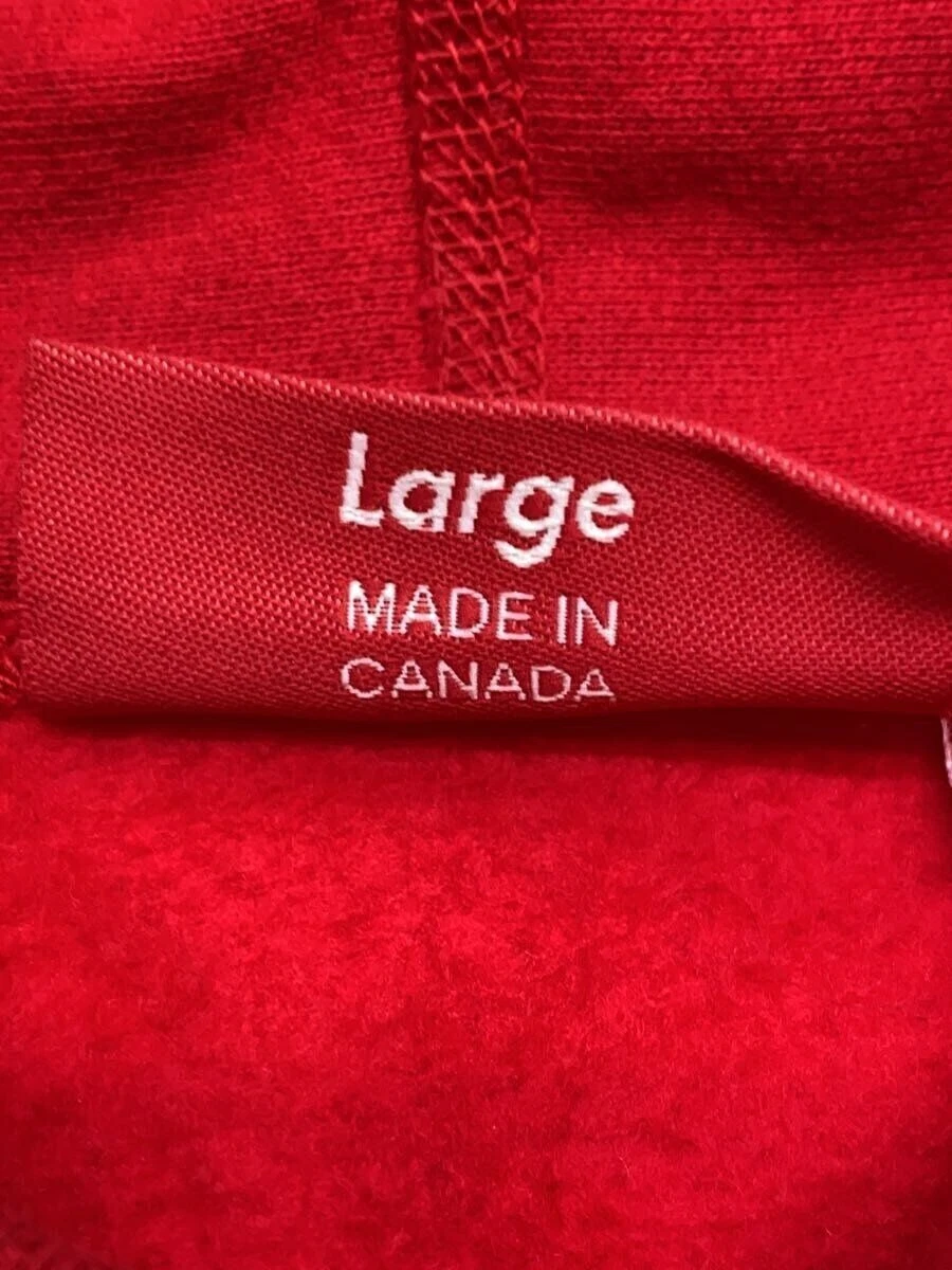 Felpa Supreme con cappuccio 20FW S logo L cotone ROSSO usata