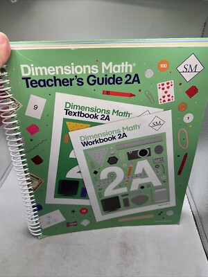 Dimensions Math Teacher's Guide 2A (Spiral) Singapore Homeschool Good