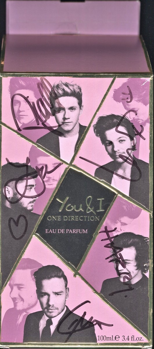 One Direction x5~ Signed Autograph You & I Perfume Box Harry