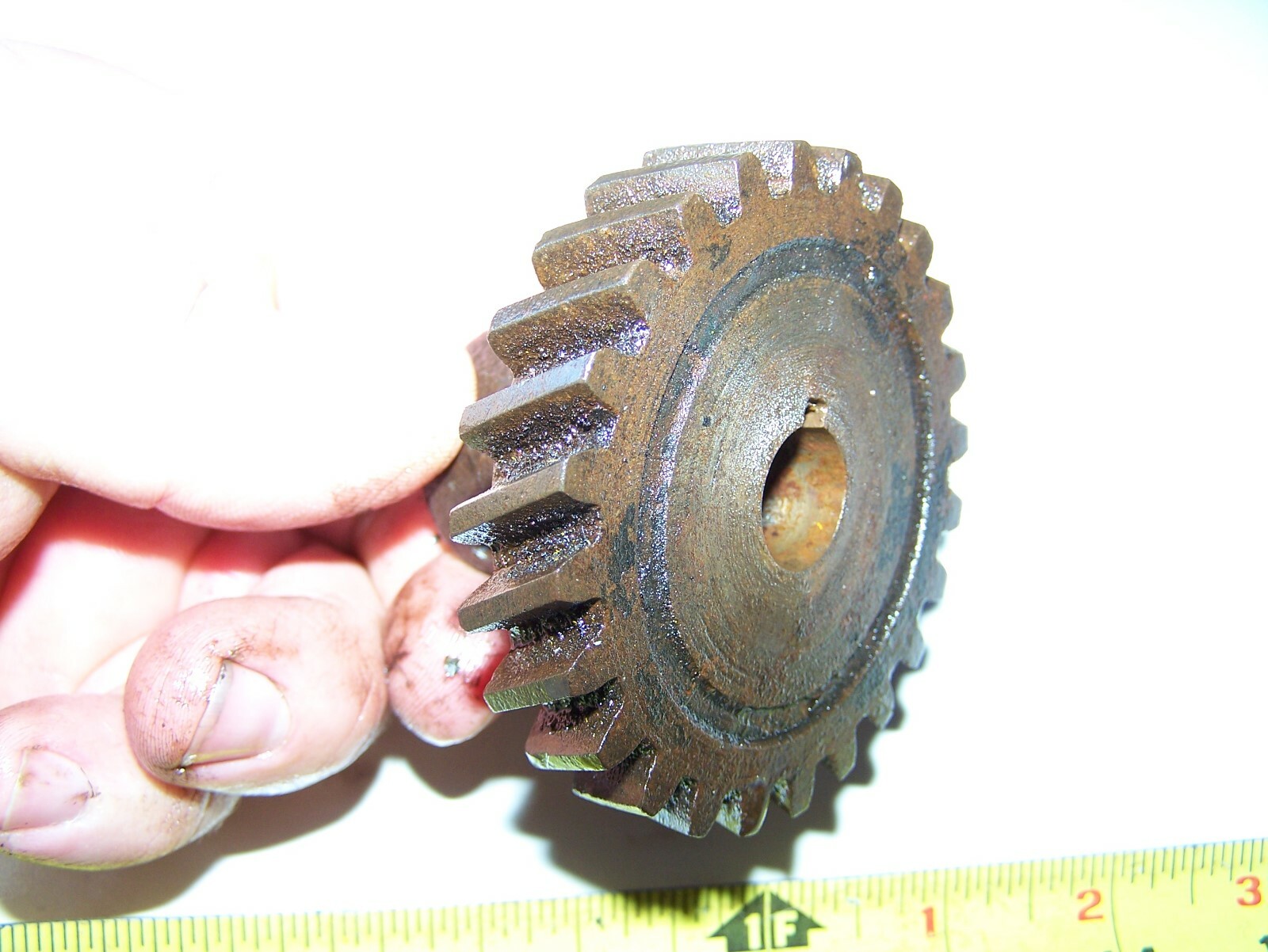 Old BOSCH Magneto 24 Tooth Cast Iron Gear Car Truck Motorcycle Hit Miss Steam