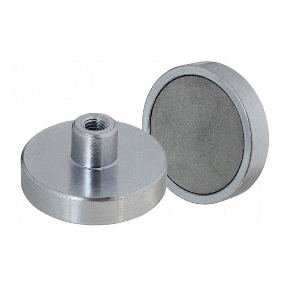 Eclipse Magnetics Neodymium Shallow Pot Magnet Threaded Hole 16mm x 4.5mm E774NE