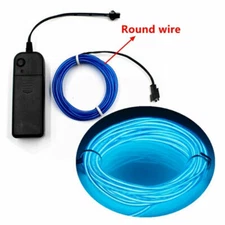 Neon LED Light Glow EL Wire String Strip Rope Tube Decor Car Party + Controller