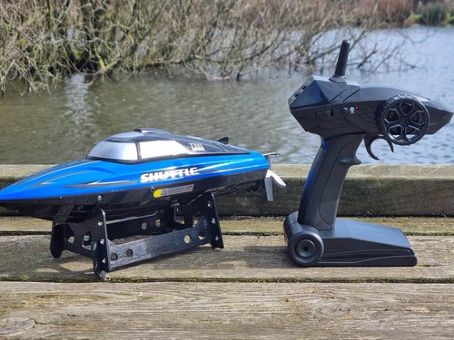 RADIOCOMANDO JET BOAT ALTA VELOCITÀ RACING RTR VELOCE GRANDE HENG LUNGO RC ATLANTIC - Foto 11 di 23