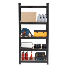 5 Tier Shelf Garage Steel Metal Storage 5 Level Adjustable Rack Organizer