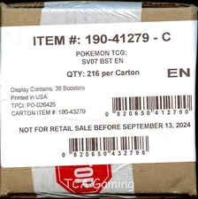 6x SV Stellar Crown SEALED SV07 Booster Boxes (CASE of AUTHENTIC Pokemon Cards)