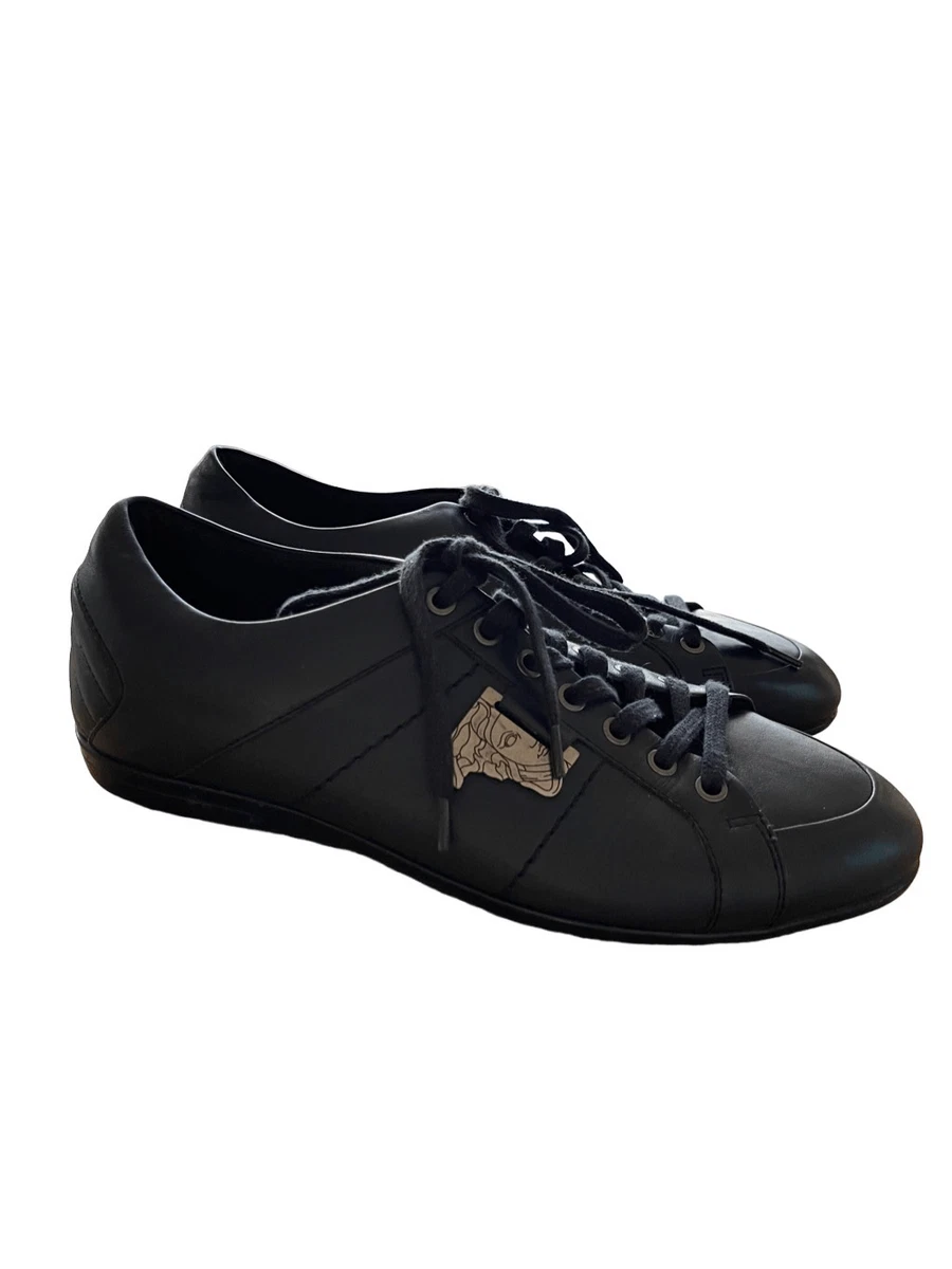 Versace shoes hotsell men black