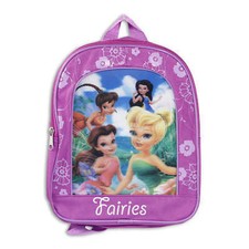 Backpack 11" Tinkerbell Fairy Friends Purple Floral Lenticular NWT