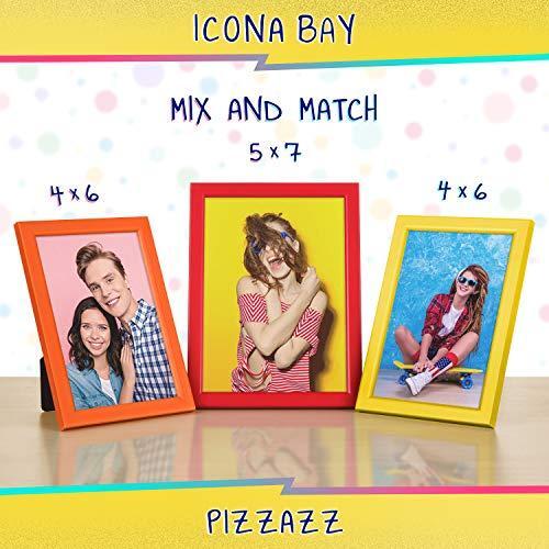 Icona Bay 4x6 Picture Frame, Orange Colored Solid Wood Scandinavian Style Frame - Picture 2 of 7