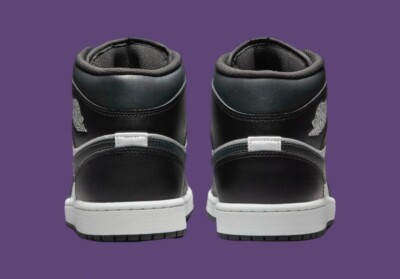 Nike Air Jordan 1 Mid Black White Off Noir DQ8426-010 Men's