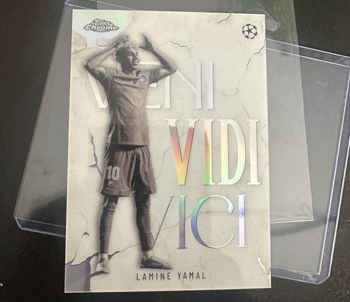 2025-26 Topps Chrome Uefa Club Competitions - Veni Vidi Vici Lamine Yamal #VVV-3