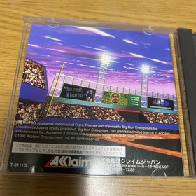 SS Frank Thomas Big Heart Baseball Acclaim Sega Saturn Big Heart