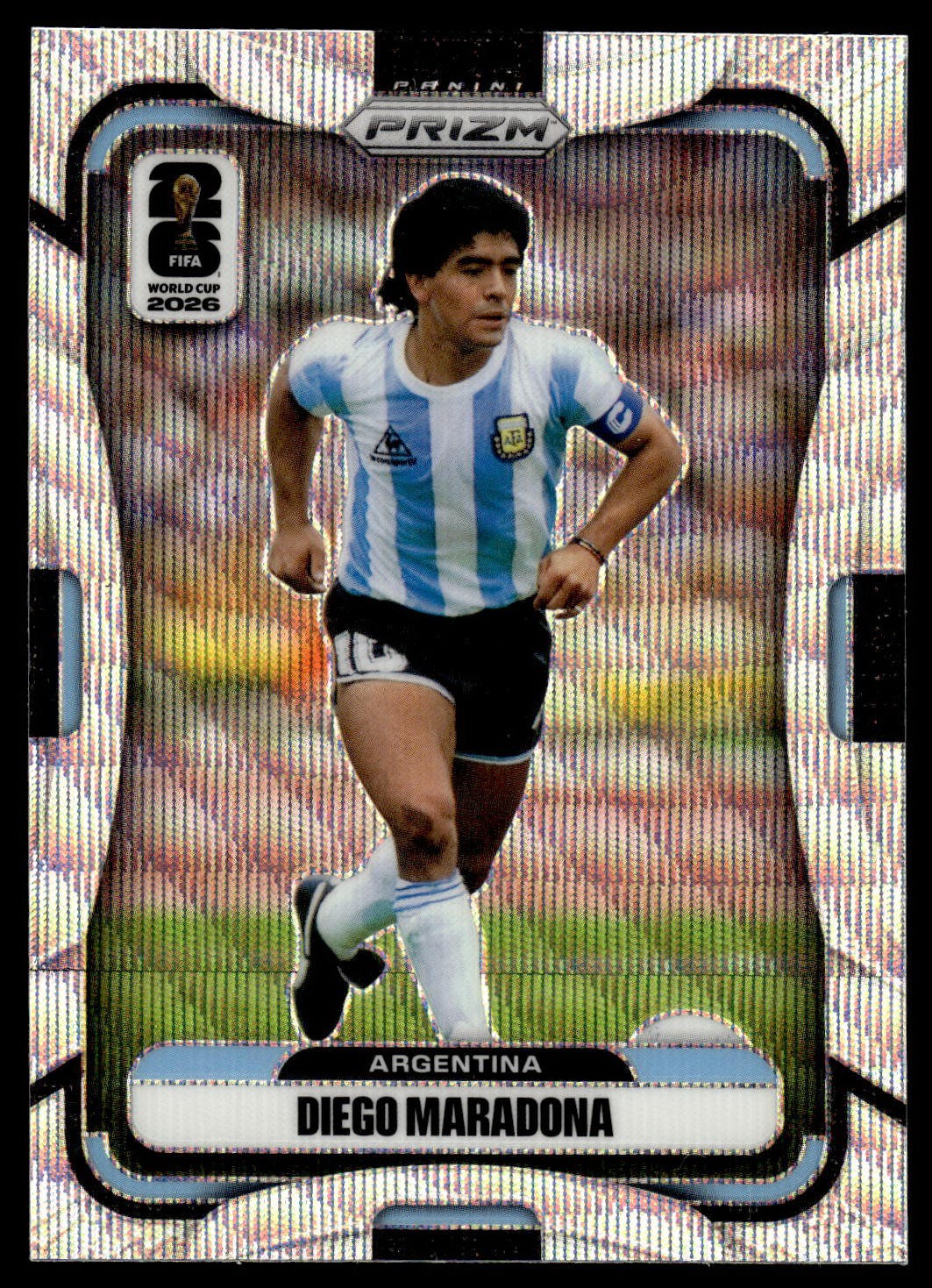 2026 Panini Prizm FIFA World Cup #21 Diego Maradona Wave Prizms