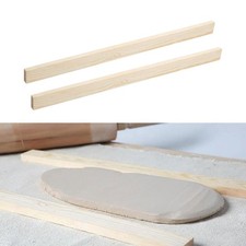 NEW 8pcs Wooden Clay Roller Rails Rolling Pin Guides for Ceramics Pottery Craft