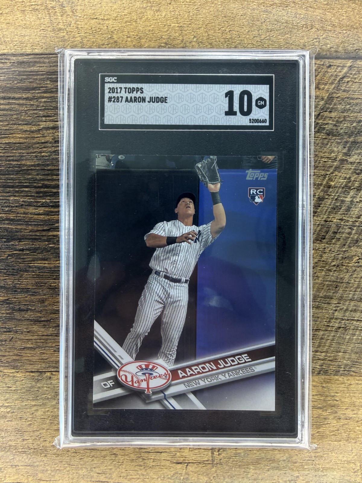 2017 Topps Aaron Judge RC #287 SGC GM 10