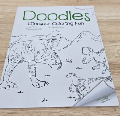 Doodles Dinosaur Coloring Fun Setria James