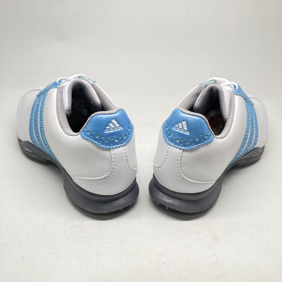 Adidas Golf Driver Val S 24cm US 7.5 Used White Blue Excellent Condition