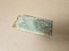 Antike franz&ouml;sische gr&uuml;ne ONYX Uhr GEH&Auml;USEPLATTE Uhrmacher Reparaturst&uuml;ck 6 1/2"