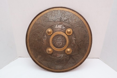 Antique Indo Persian Dhal Shield Brass  Armor Kulah Khud Vintage