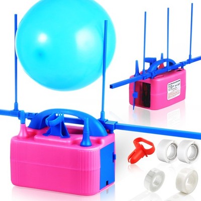 Party Zealot Electric Balloon Inflator Dual Nozzles with Balloon Sizer Air Pump