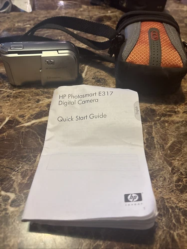 HP PhotoSmart E317 5.0MP Digital Camera Model #SNPRB-0501 Tested Works