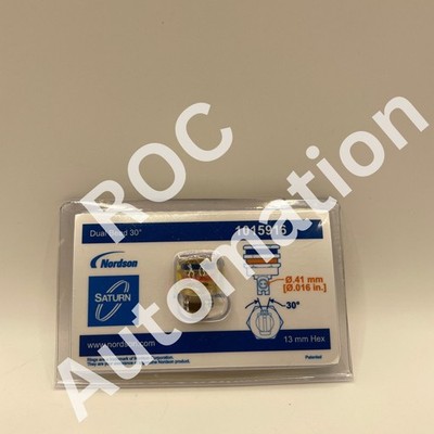 New NORDSON 1015916 SATURN Dual Bead 30° Glue Nozzle, .41mm. 5C-31