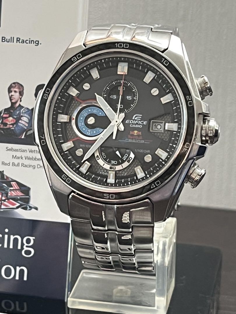 CASIO EDIFICE EF-565RBJ-1AJF RedBull 稼働品 Casio Edifice EF-565RBJ-1A Red Bull Racing Limited Edition