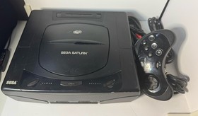 SEGA SATURN CONSOLE W/ CORDS AND CONTROLLER TESTED WORKS!