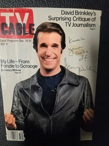 Henry Winkler Autographed TV Guide Cover