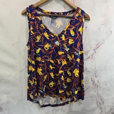 ModCloth Shirt Womens Medium Tank Flying Squirrel Gorilla Koala Frog Lobster