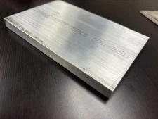 5/8" X 5" Flat ALUMINUM 6061-T6511 x 7-3/4" long (Drops)      **Set of 10pcs**