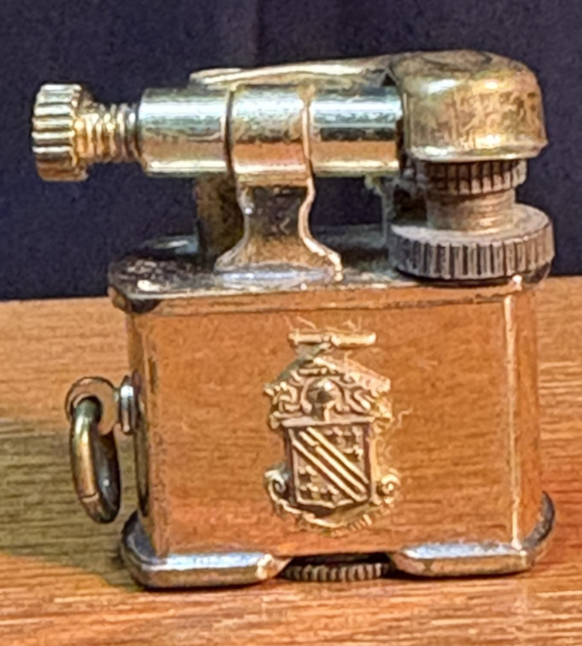 Vintage Golden-Wheel,Lift arm Lighter,Mid Century.One inch.