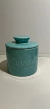 Sweese Butter Keeper Bell Crock Ceramic  Teal