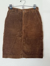 Ralph Lauren Country collection vintage corduroy brown skirt size 6