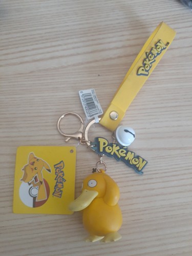 Official Pokemon Keychain Key Chain Bag Charm Psyduck Figure