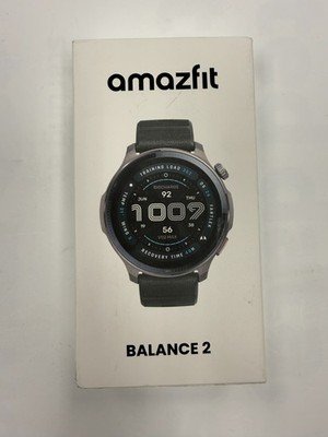 Amazfit 47mm Balance 2 AMOLED Smart Watch Dual Band GPS 21-Day Battery (Black)