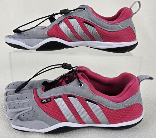 Adidas Damen Adipure Lace Barfußschuhe Größe 7,5 Five Fingers grau rosa Schuhe