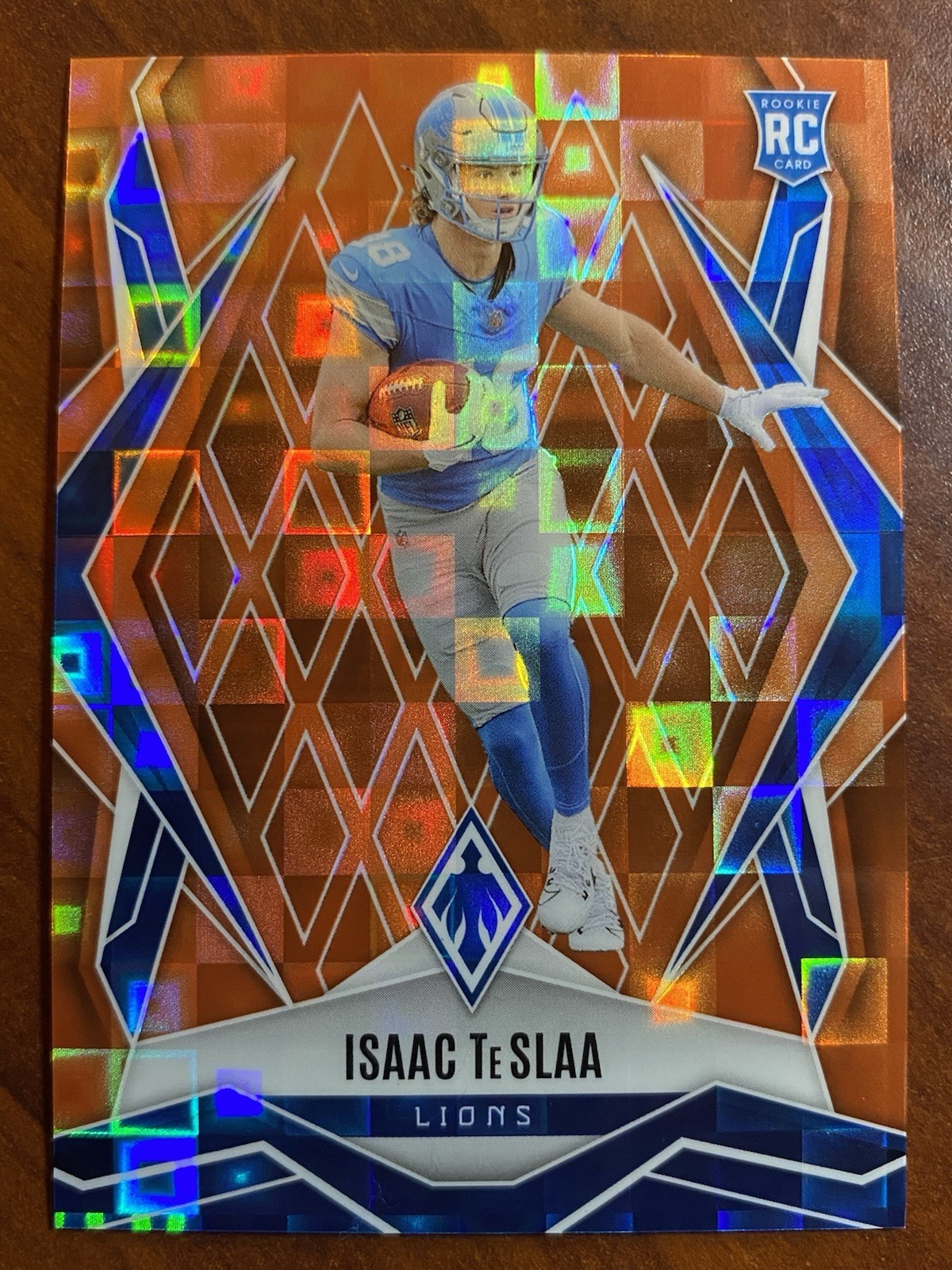2025 Panini Phoenix ISAAC TeSLAA Orange Pandora Rookie (RC) /189 - Detroit Lions