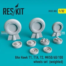 RESRS320303 1:32 ResKit BAe Hawk T1 T1A T2, MK50 MK60 MK100 Weighted Wheels Set