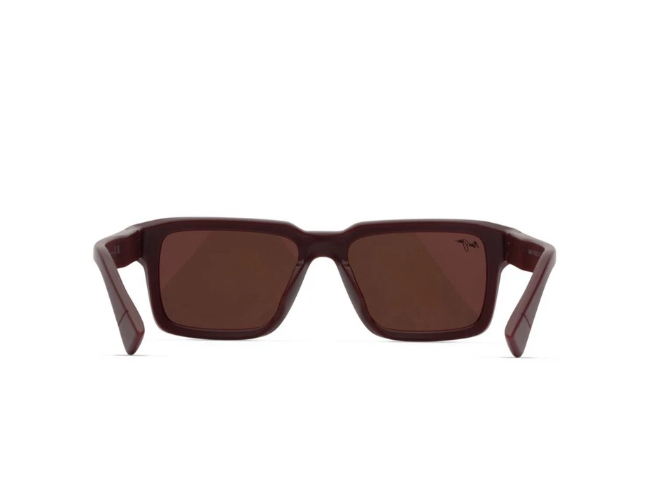 Очки солнцезащитные Maui Jim MJ0635S003 Kahiko заявленные матовая бордовая оправа яркие - Изображение 3 из 4