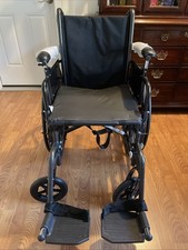 Medline 17  Lightweight Manual Wheelchair - Foldable   Used, Good Condition