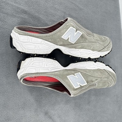New Balance 801 Womens 9 Gray Suede Slip On Mule Clog Trail Shoes W801SG